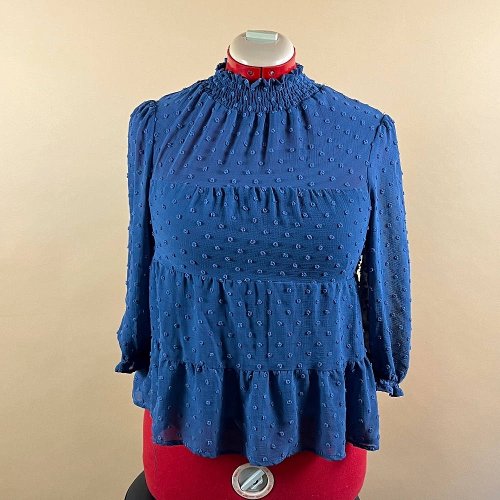 Large Monteau Los Angeles Blue Blouse